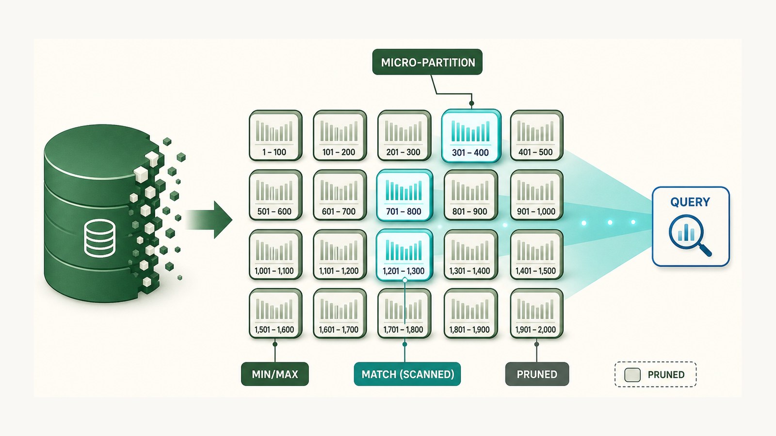 Micro-partition: หัวใจที่ทำให้ Snowflake หา data เจอเร็วโดยไม่มี index